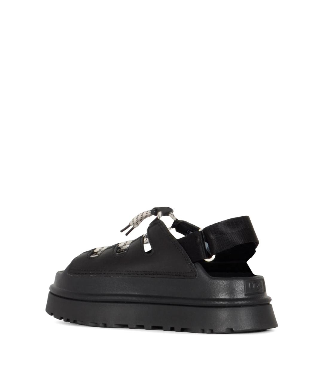 UGG AUSTRALIA Черные босоножки, фото 3