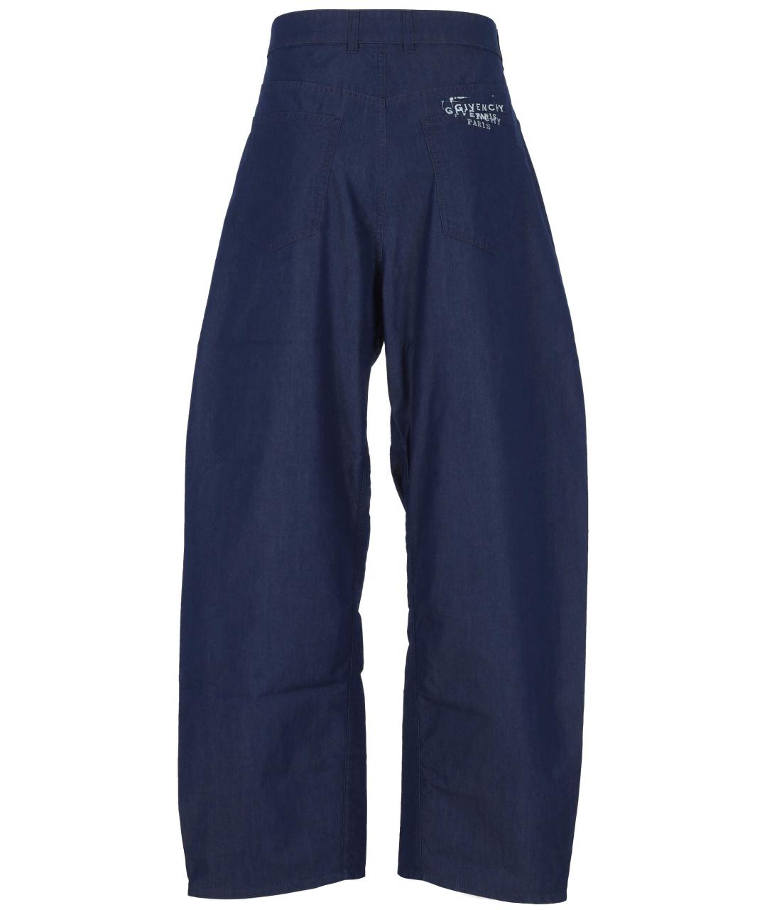 GIVENCHY Синие хлопковые прямые джинсы, фото 3