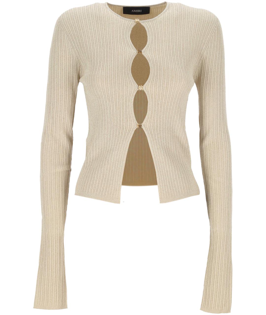 AMIRI Бежевый вискозный кардиган, фото 1