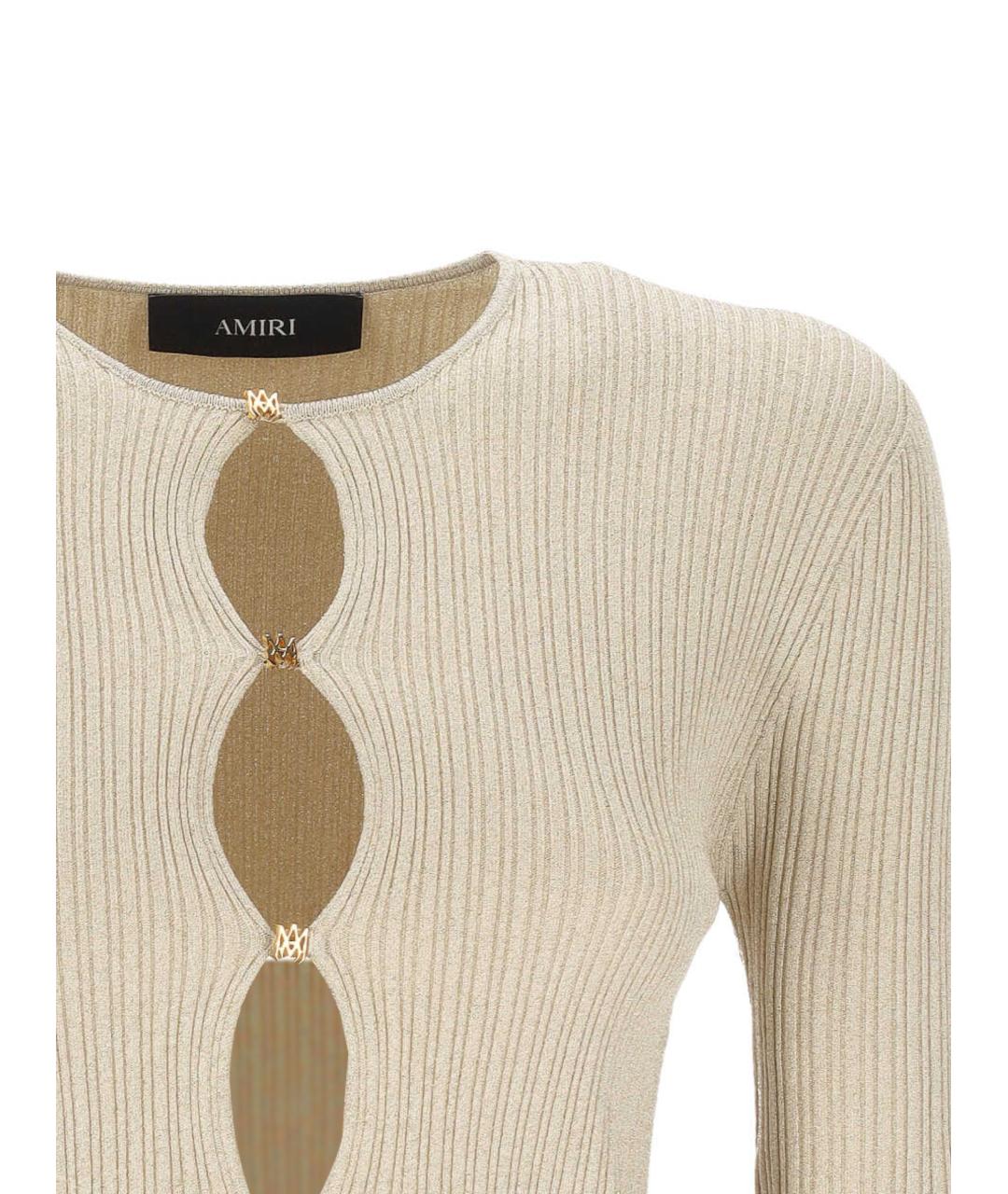 AMIRI Бежевый вискозный кардиган, фото 2