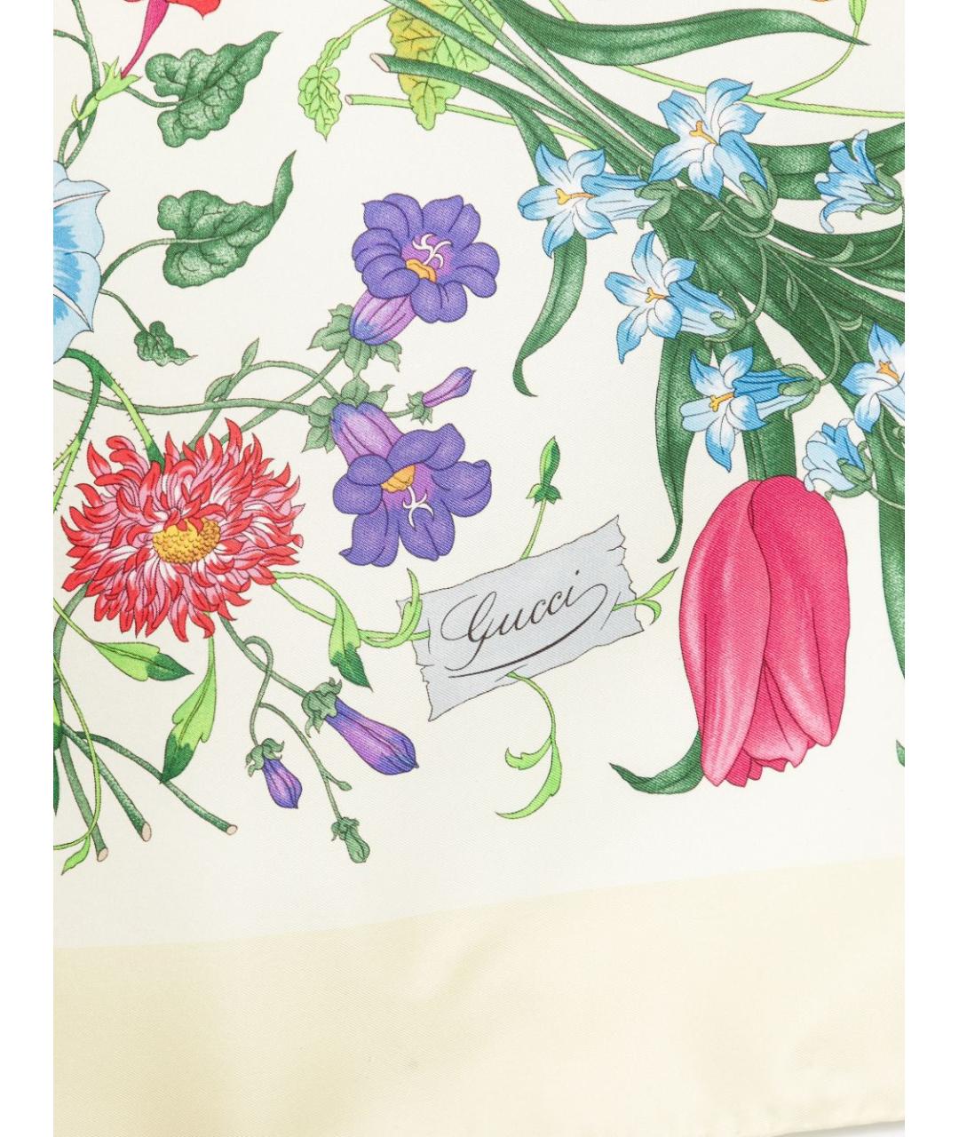 GUCCI Мульти шелковый шарф, фото 2