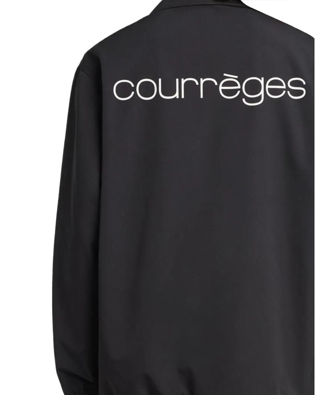 COURREGES Черная полиэстеровая куртка, фото 3
