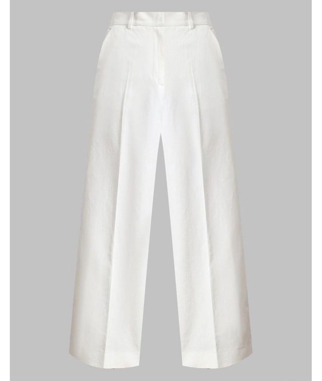 WEEKEND MAX MARA Белые хлопковые кюлоты, фото 8