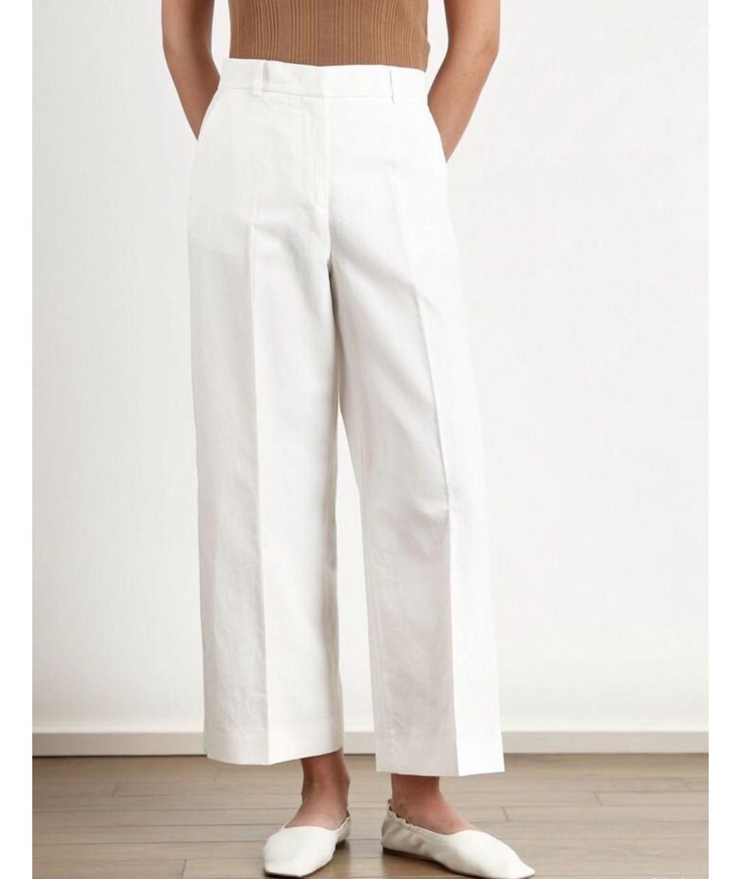 WEEKEND MAX MARA Белые хлопковые кюлоты, фото 6