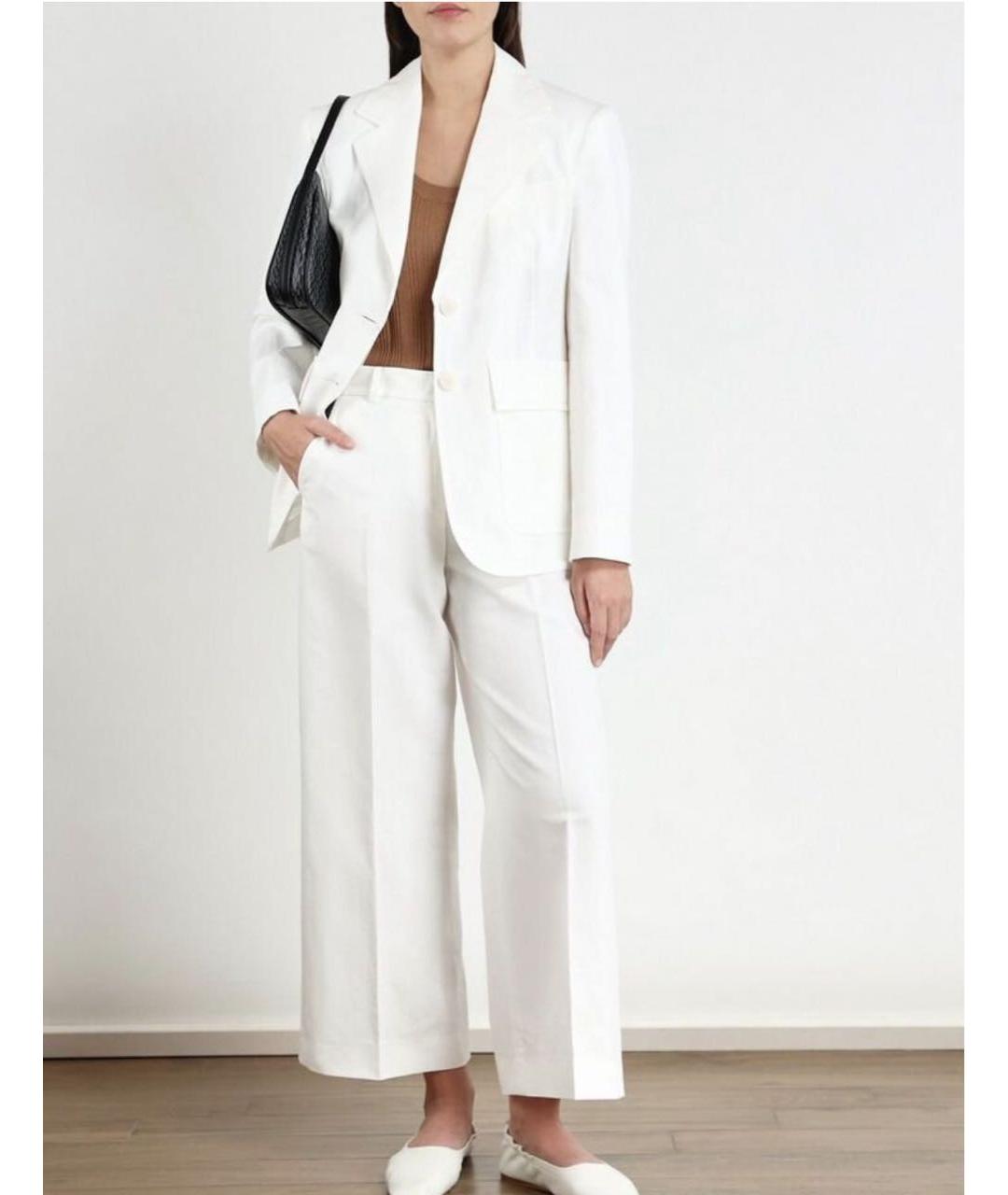 WEEKEND MAX MARA Белые хлопковые кюлоты, фото 7