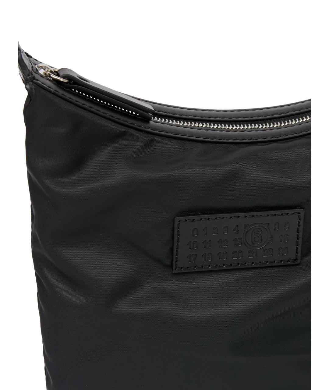 MM6 MAISON MARGIELA Черная тканевая сумка через плечо, фото 4