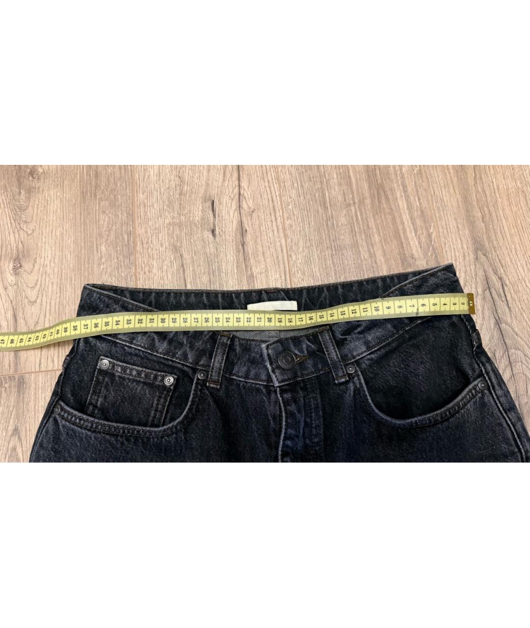 12 STOREEZ Антрацитовые хлопковые джинсы клеш, фото 6