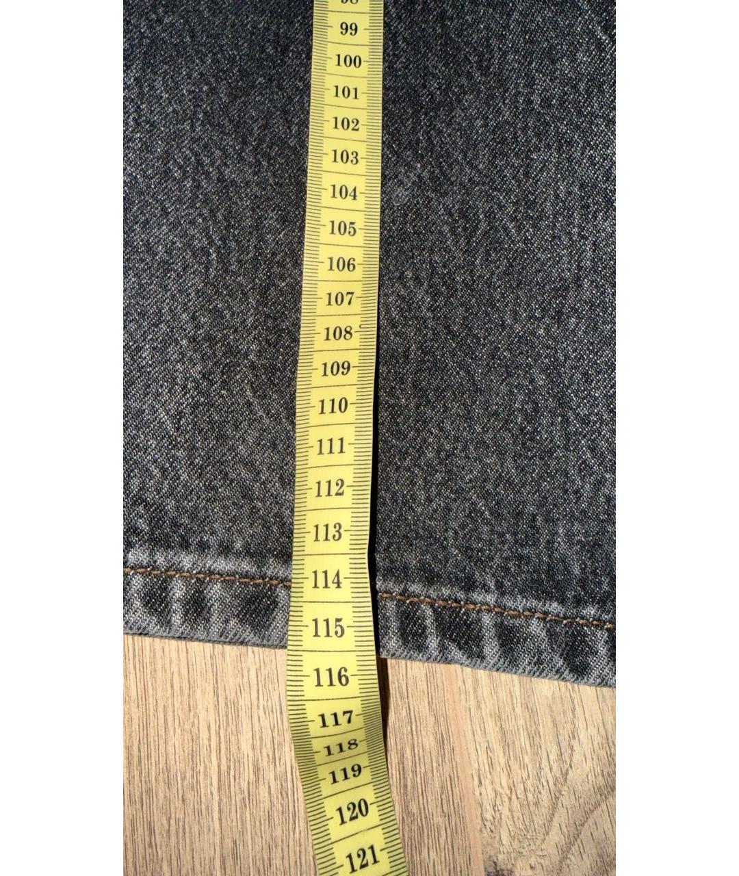 12 STOREEZ Антрацитовые хлопковые джинсы клеш, фото 7