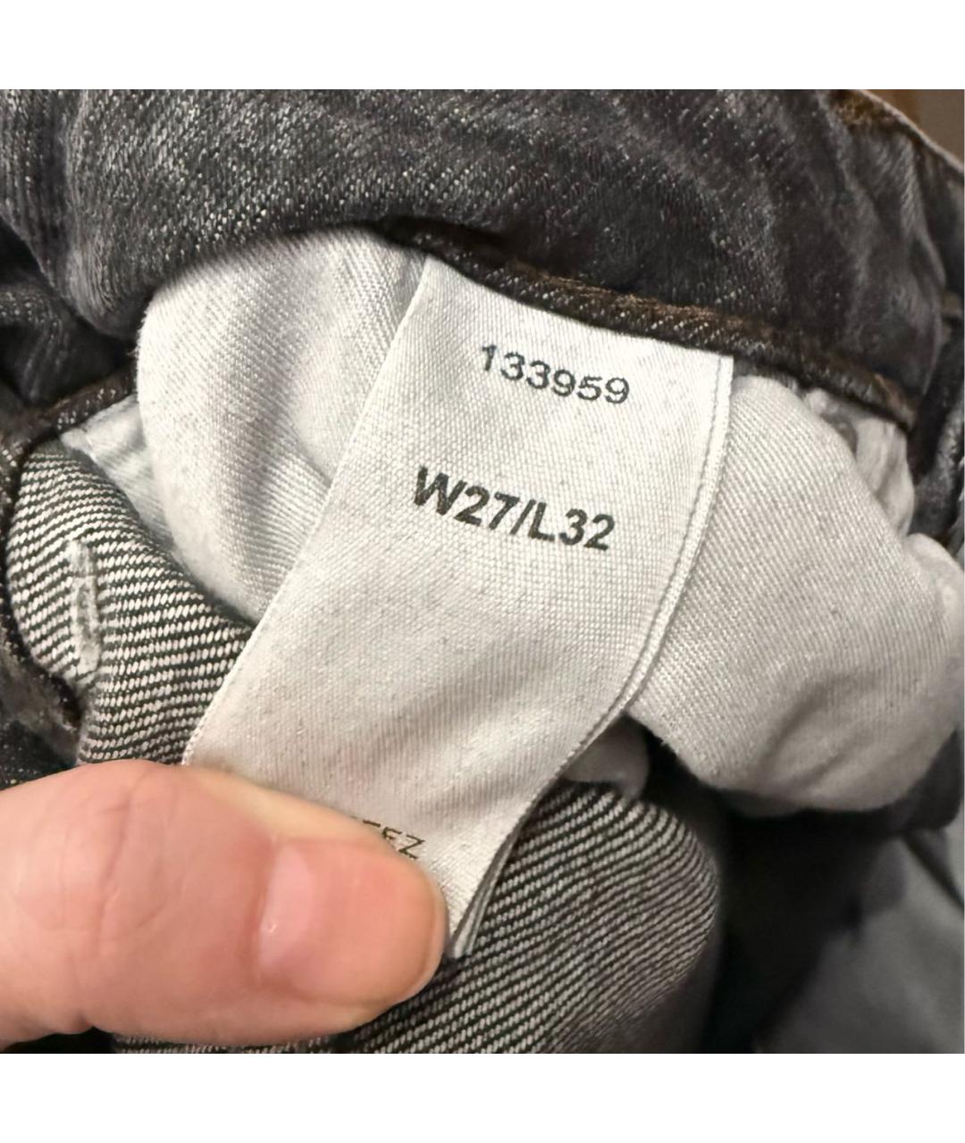 12 STOREEZ Антрацитовые хлопковые джинсы клеш, фото 3