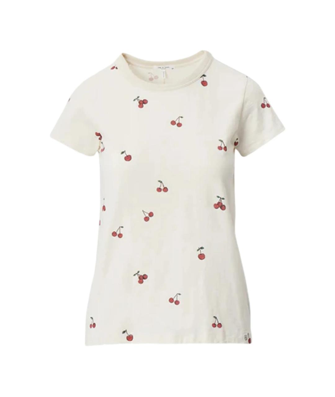 RAG & BONE Белая хлопковая футболка, фото 1