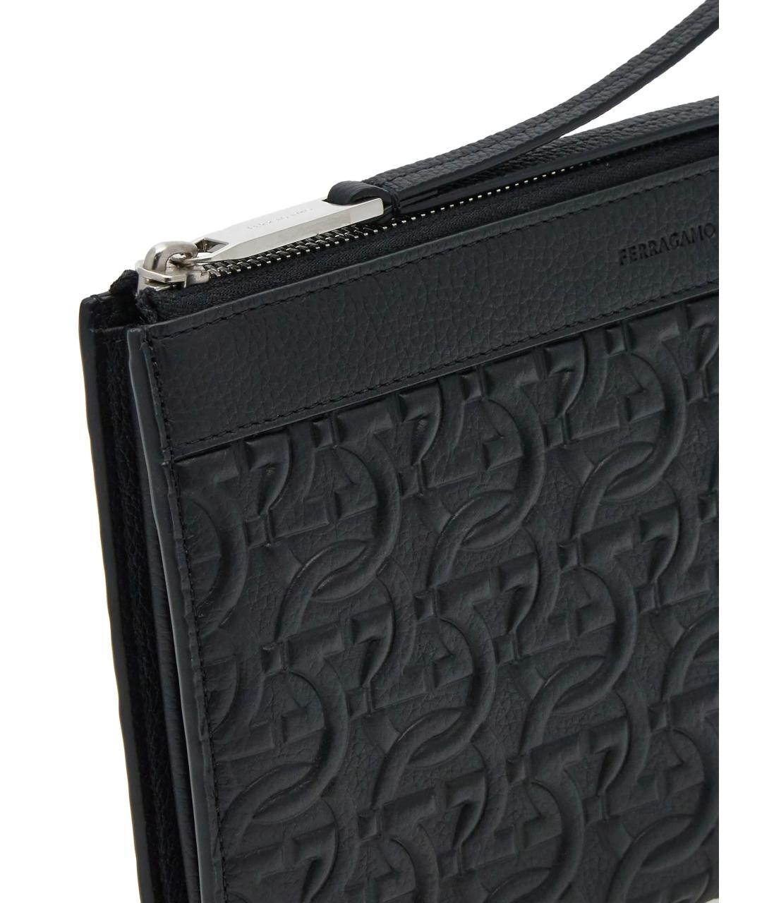FERRAGAMO Черная барсетка, фото 5