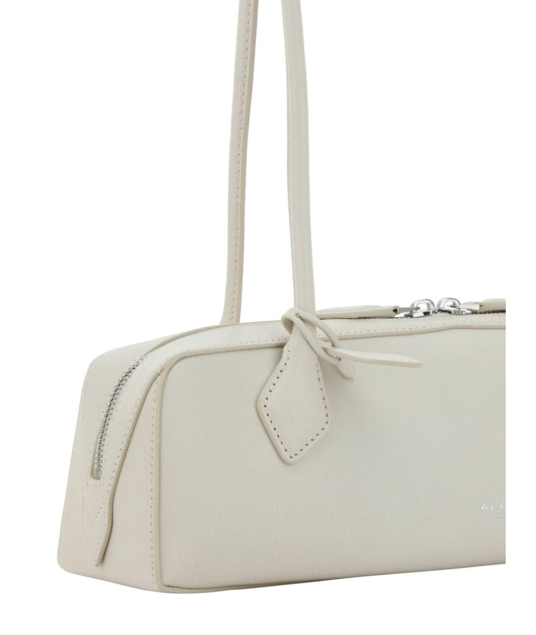 ALAIA Белая кожаная сумка через плечо, фото 3