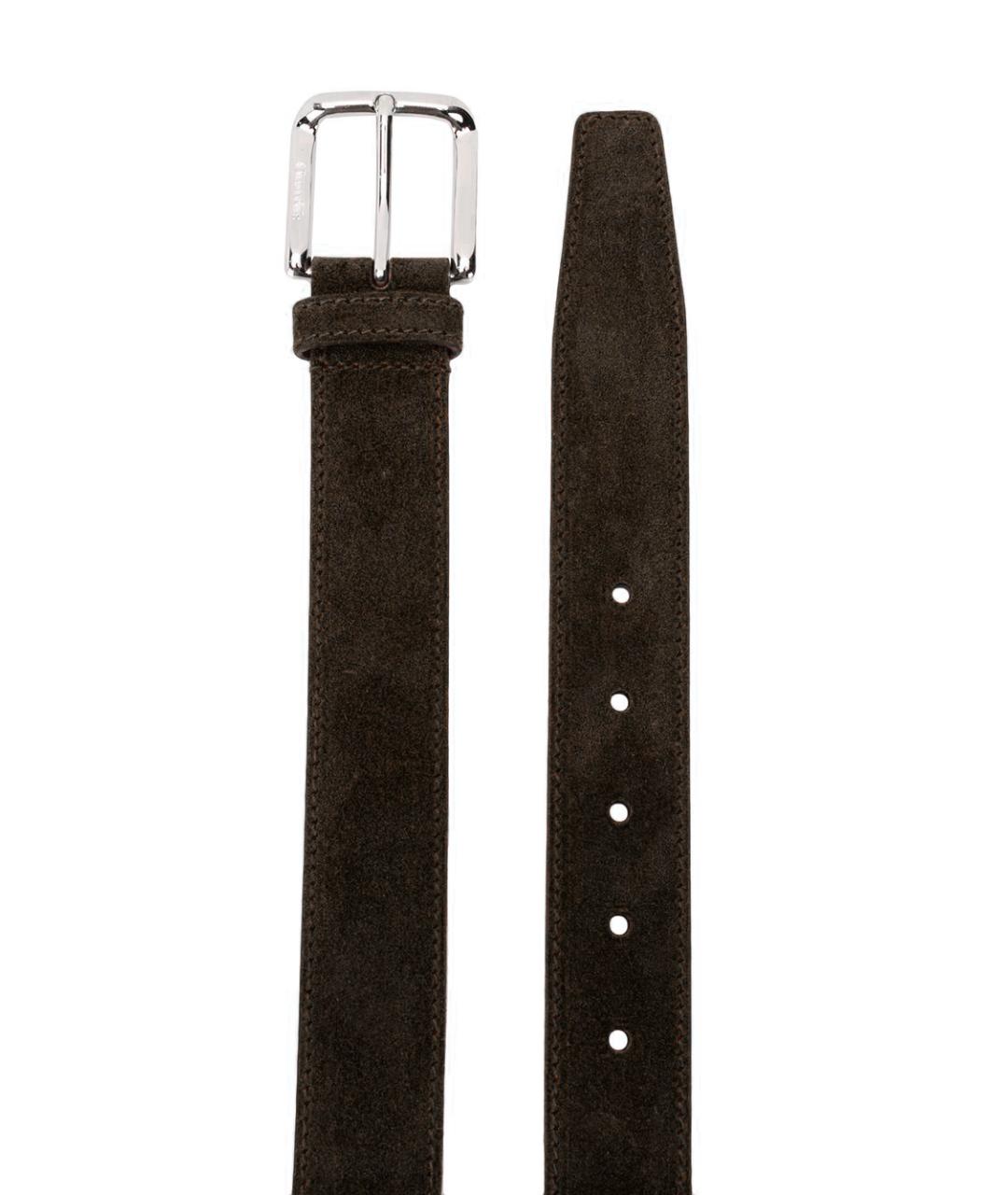 CHURCH'S Коричневый кожаный ремень, фото 2