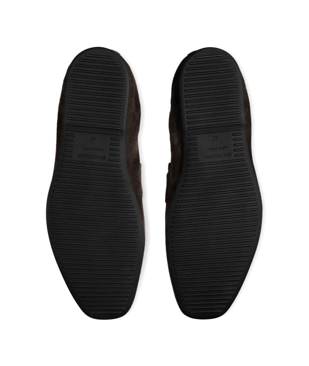 BALENCIAGA Коричневые замшевые лоферы, фото 5