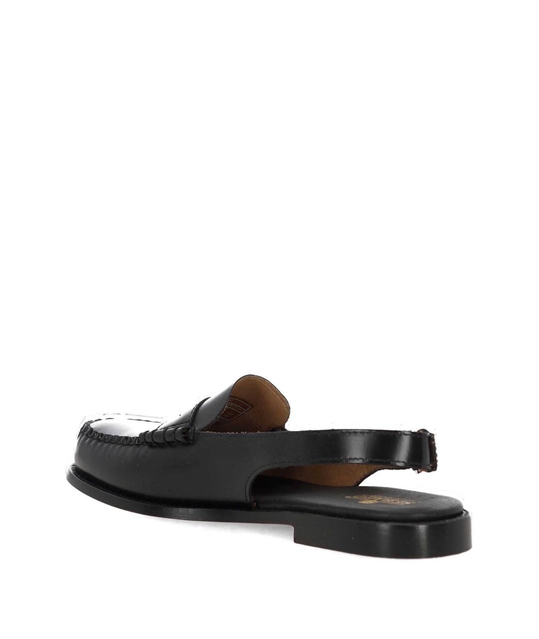 SEBAGO Черные кожаные босоножки, фото 3