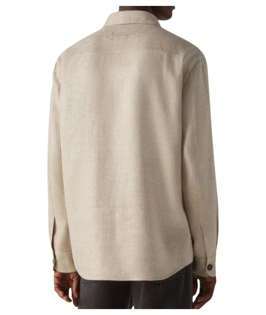 ZEGNA Бежевая кашемировая куртка, фото 2