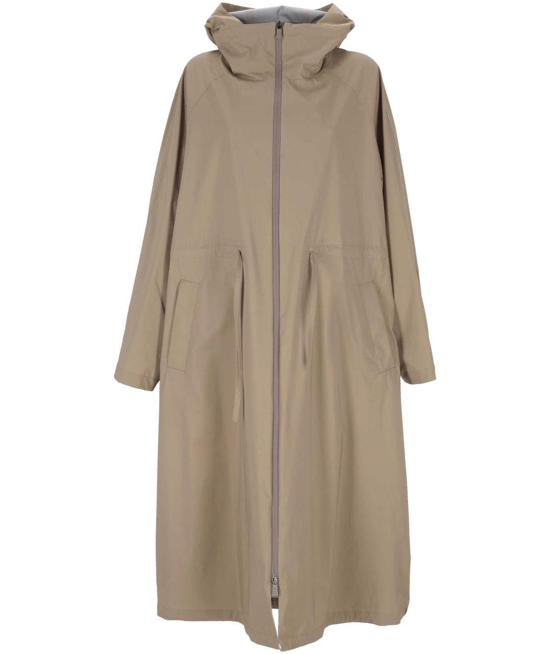 HERNO Бежевый полиамидовый тренч/плащ, фото 1