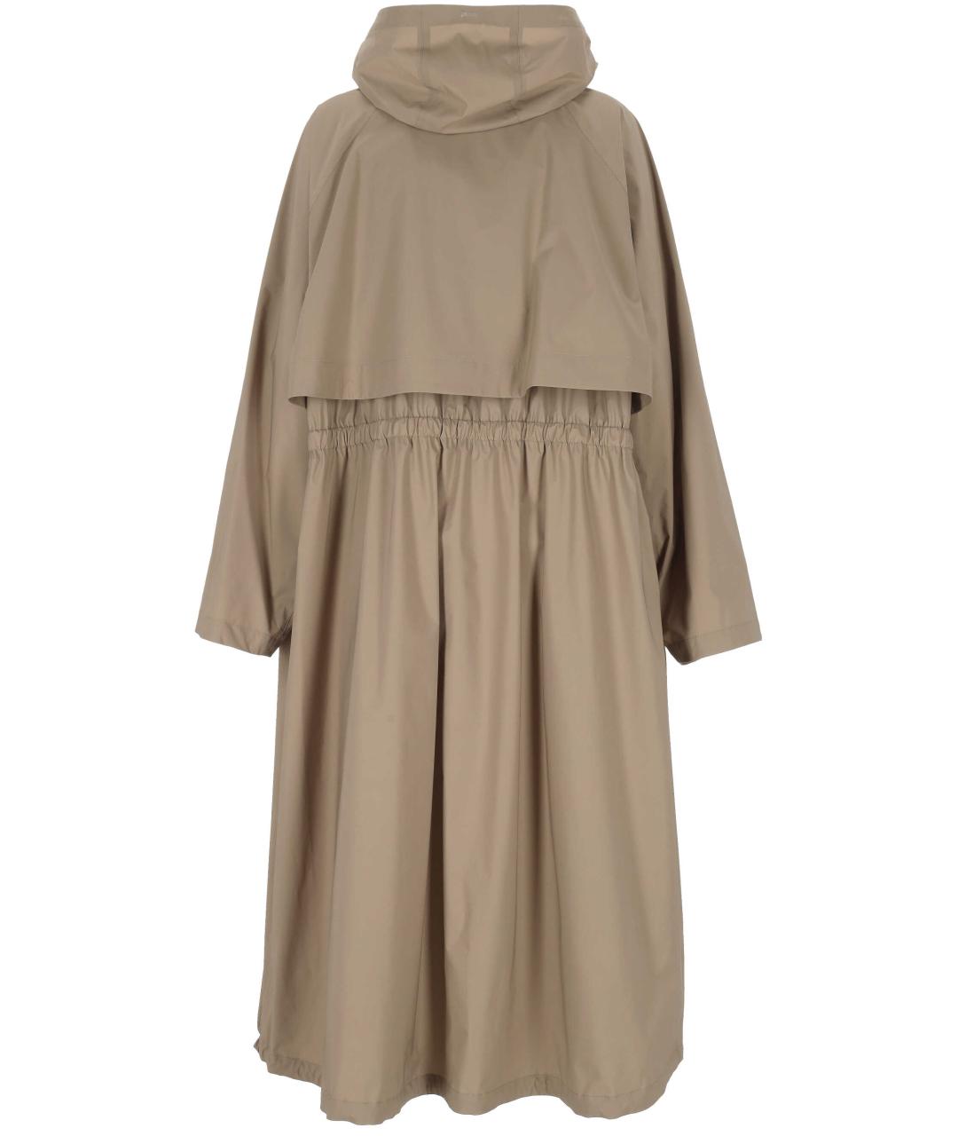 HERNO Бежевый полиамидовый тренч/плащ, фото 3