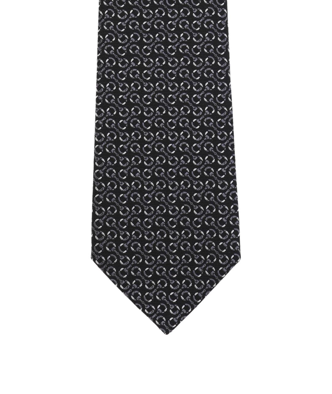 GUCCI Черный шелковый галстук, фото 2