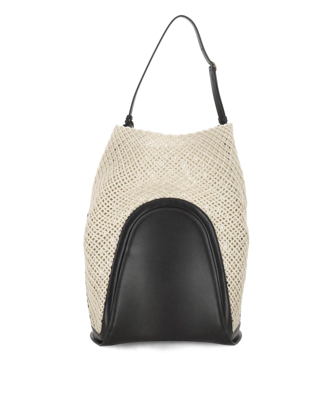 ALAIA Бежевая тканевая сумка тоут, фото 3