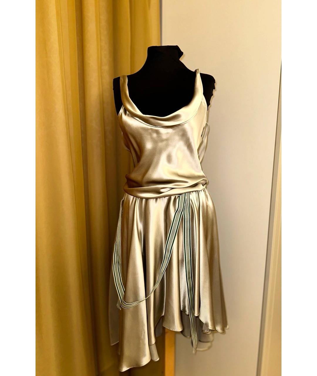 ALEXANDER MCQUEEN Шелковое вечернее платье, фото 5