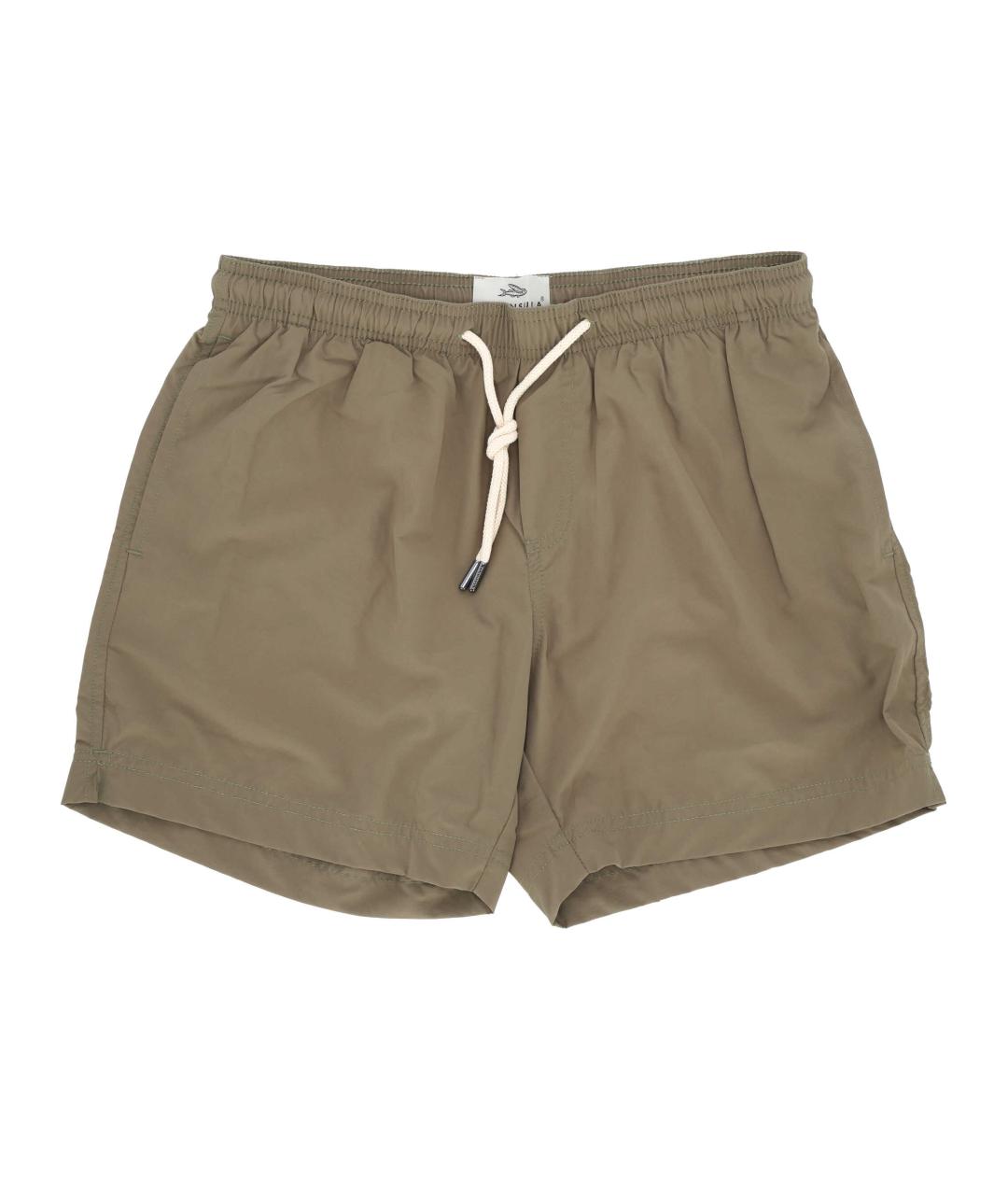 PENINSULA Хаки полиамидовые шорты, фото 1