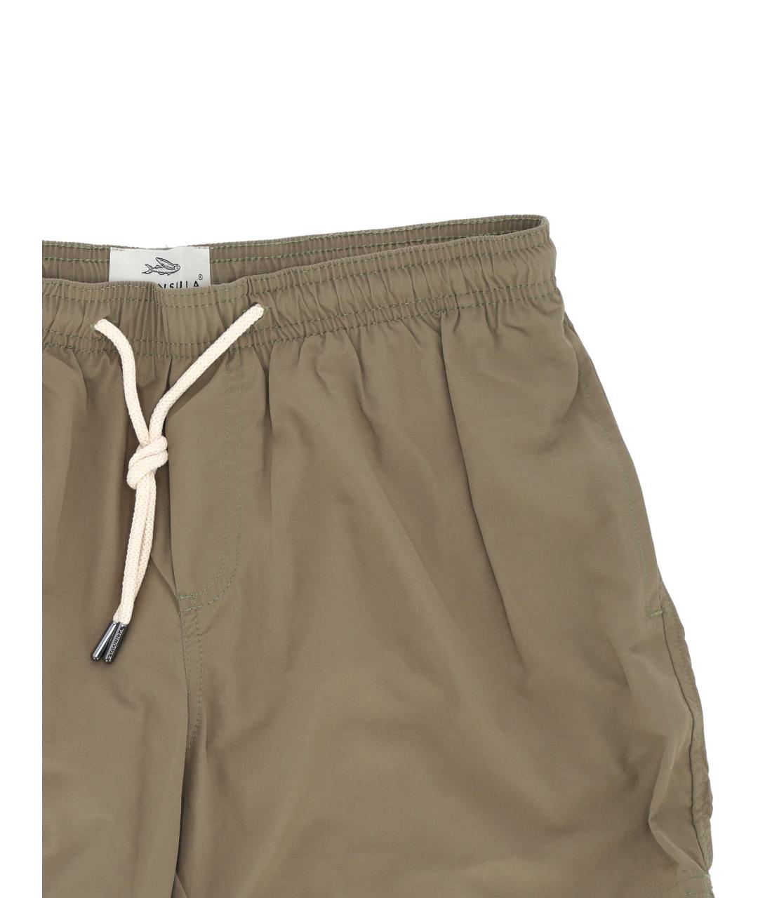 PENINSULA Хаки полиамидовые шорты, фото 2