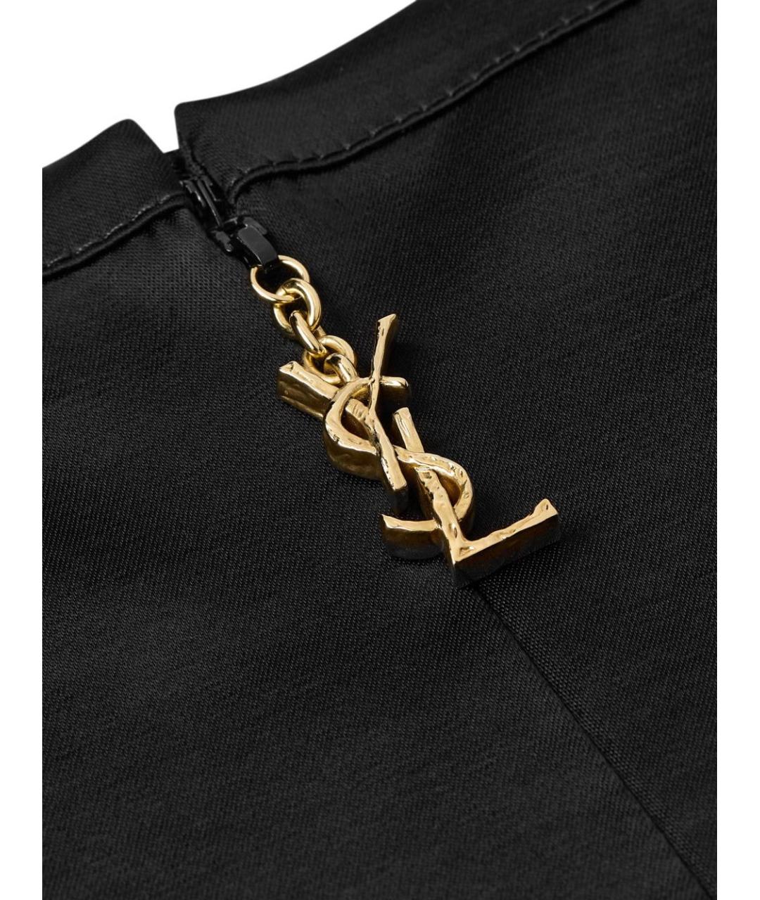 SAINT LAURENT Черная майка, фото 3