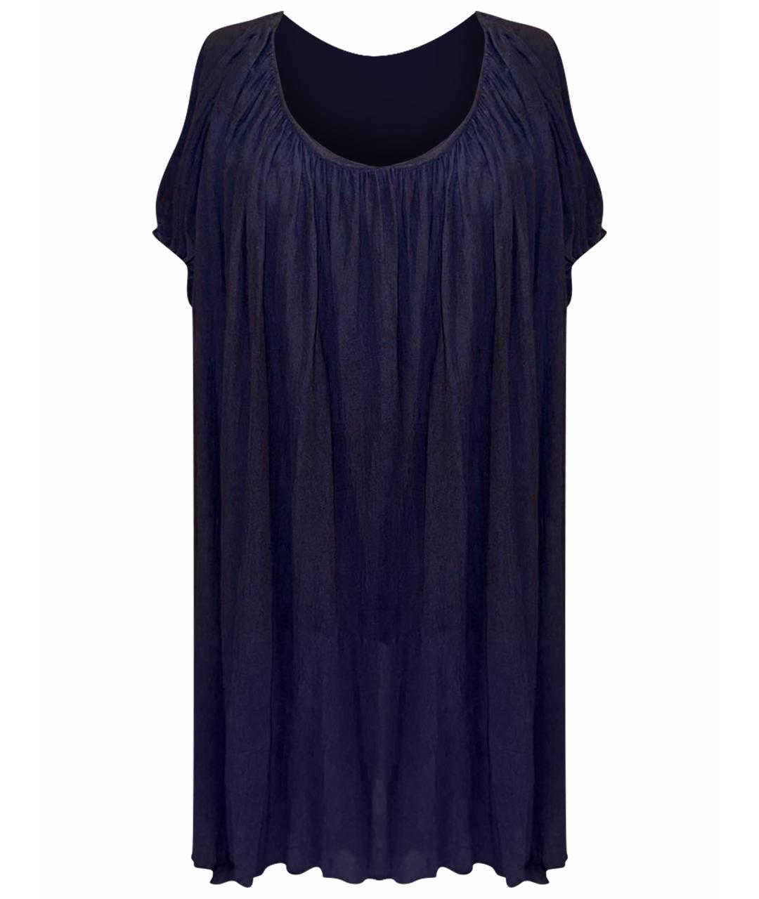 ETRO Темно-синее хлопковое повседневное платье, фото 1