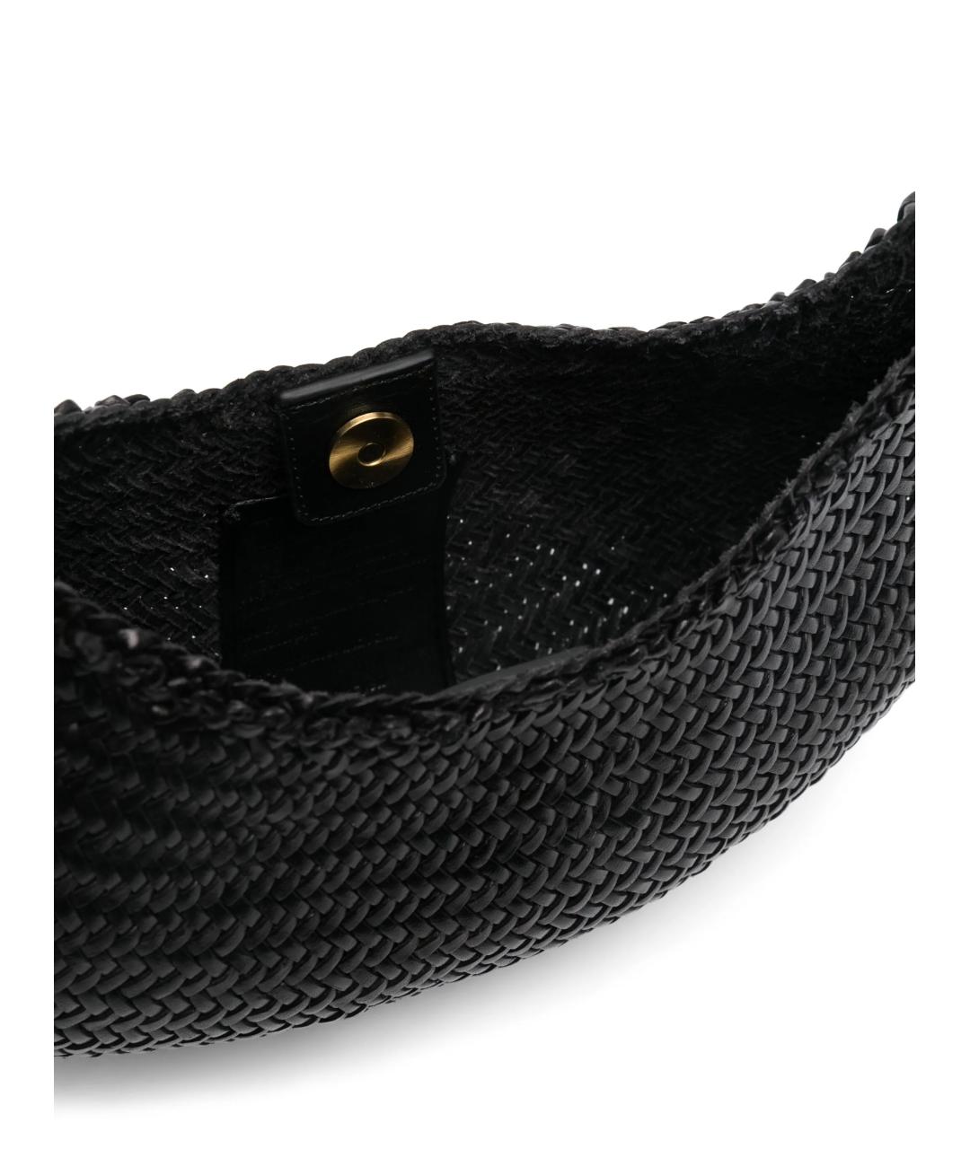 Dragon Diffusion Черная кожаная сумка через плечо, фото 4