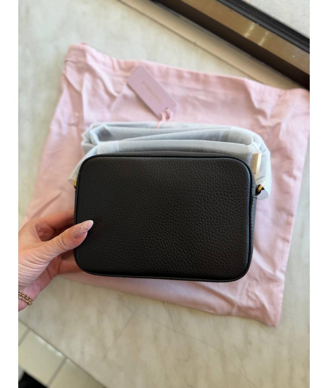 COCCINELLE Черная кожаная сумка через плечо, фото 6