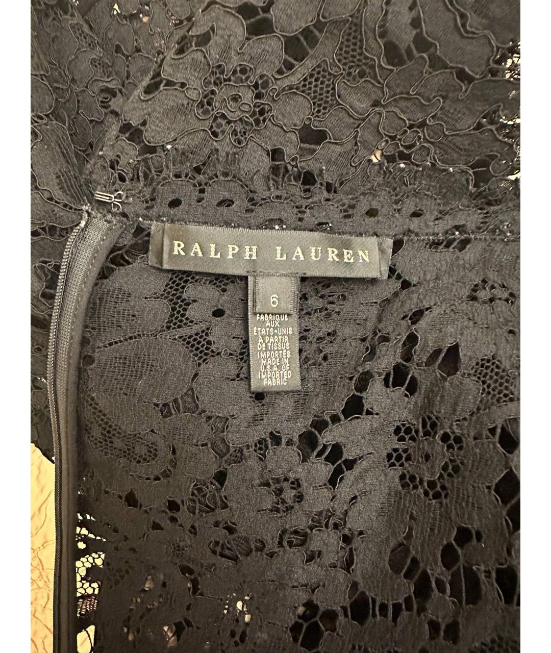 RALPH LAUREN Черное вечернее платье, фото 3