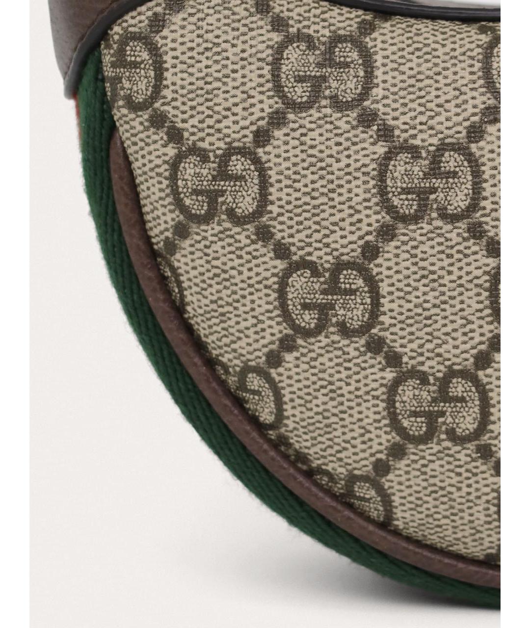 GUCCI Коричневая кожаная сумка с короткими ручками, фото 5