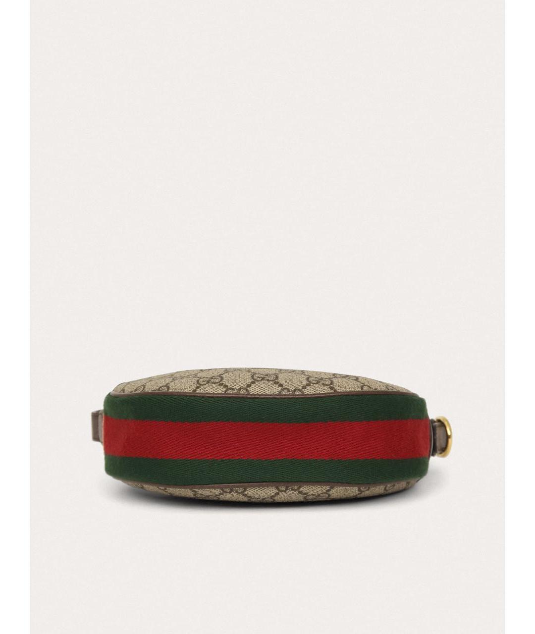 GUCCI Коричневая кожаная сумка с короткими ручками, фото 4