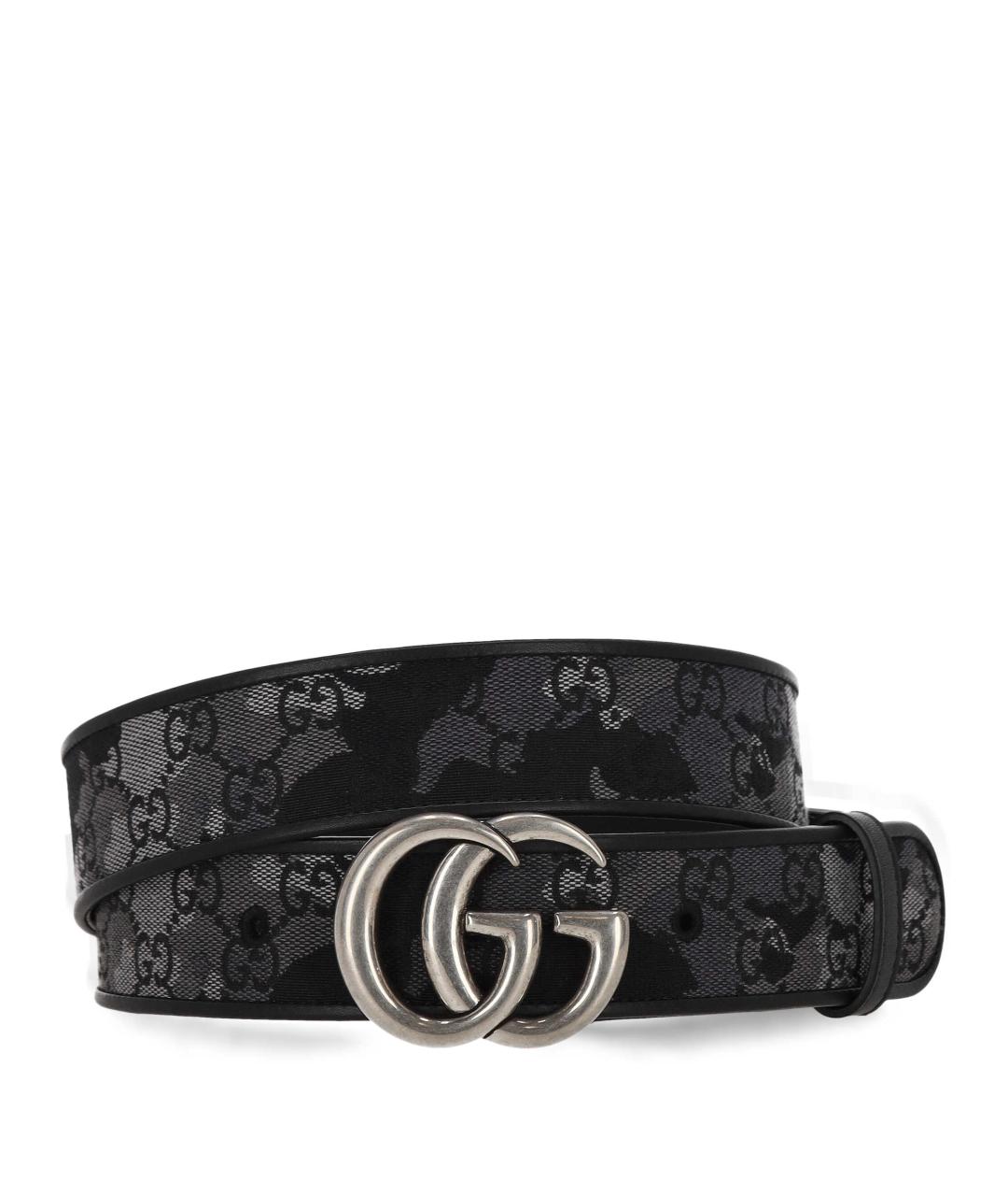 GUCCI Черный ремень, фото 1