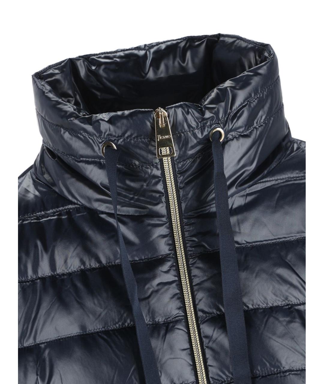 HERNO Синяя полиамидовая куртка, фото 2