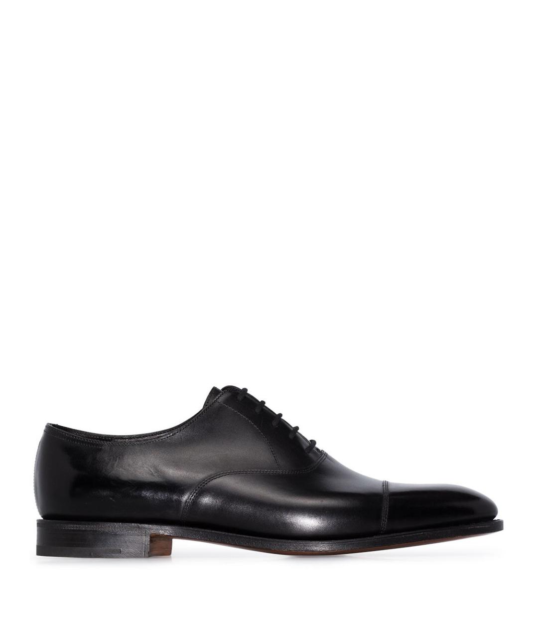 JOHN LOBB Черные кожаные туфли, фото 1