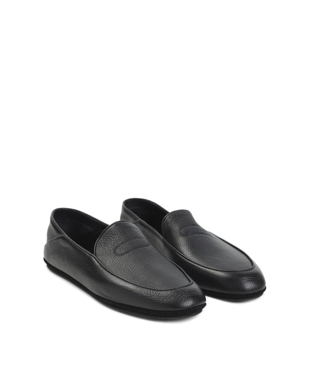 JOHN LOBB Черные кожаные лоферы, фото 2
