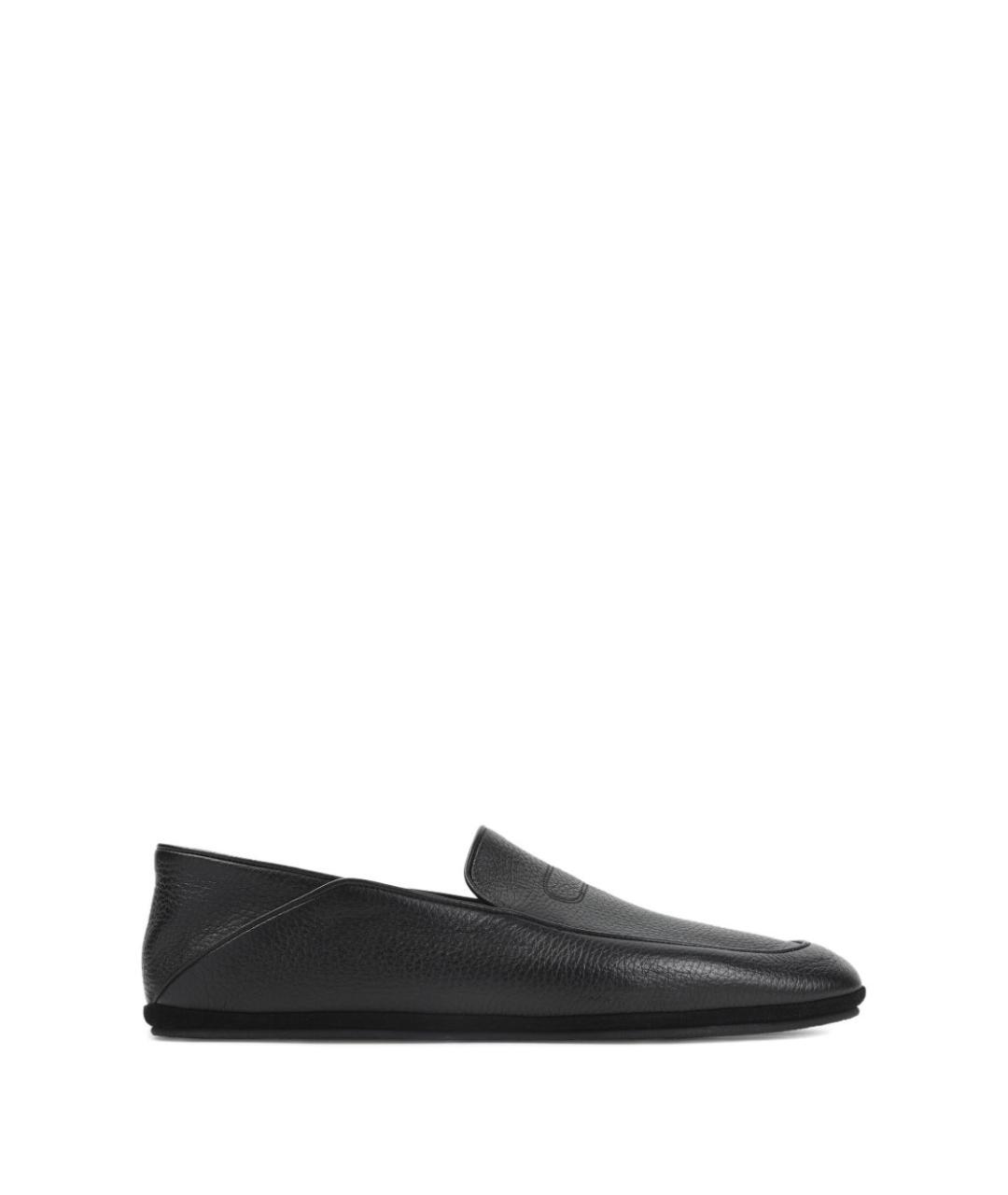 JOHN LOBB Черные кожаные лоферы, фото 1
