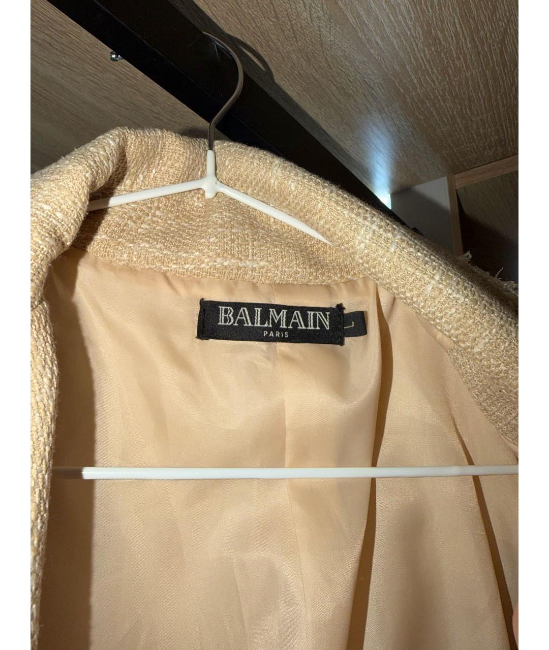 BALMAIN Бежевый жакет/пиджак, фото 3
