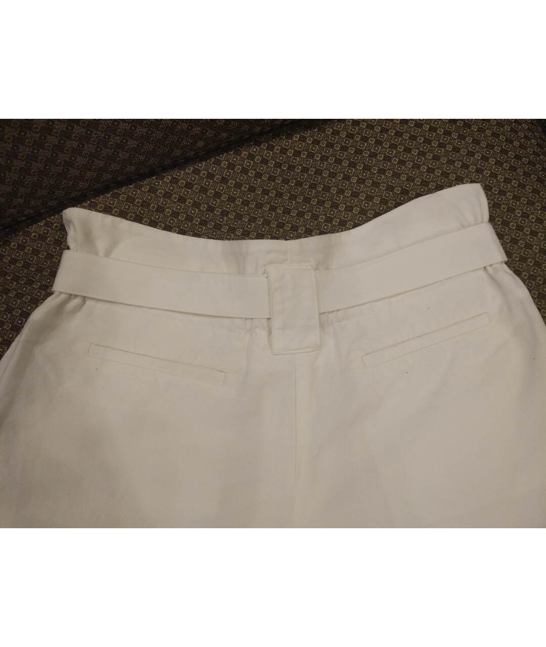 STEFANEL Белые льняные шорты, фото 6