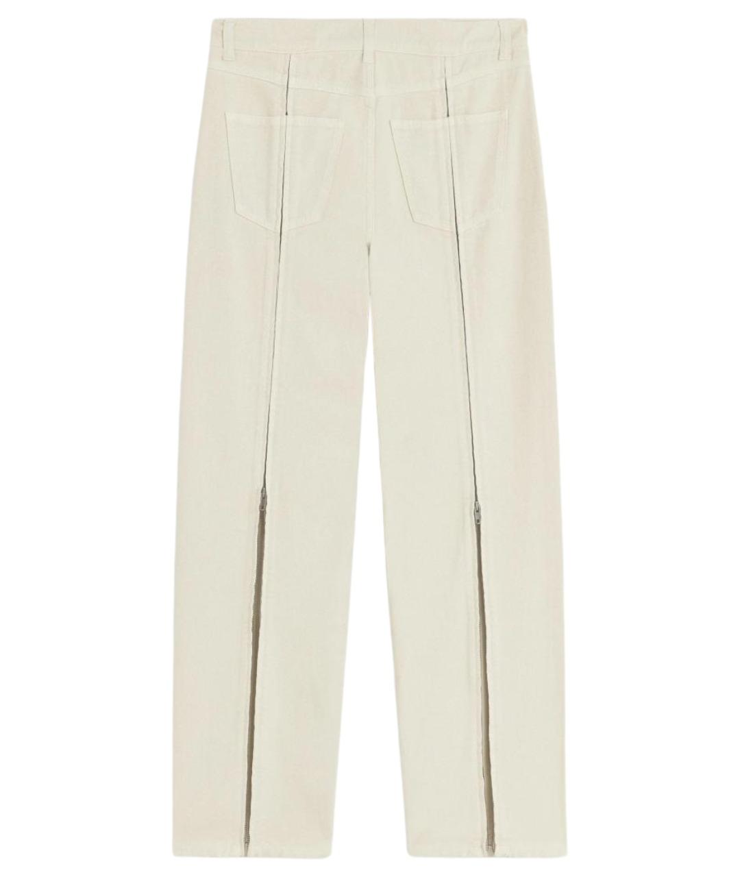 PHOEBE PHILO Желтые хлопковые прямые джинсы, фото 3