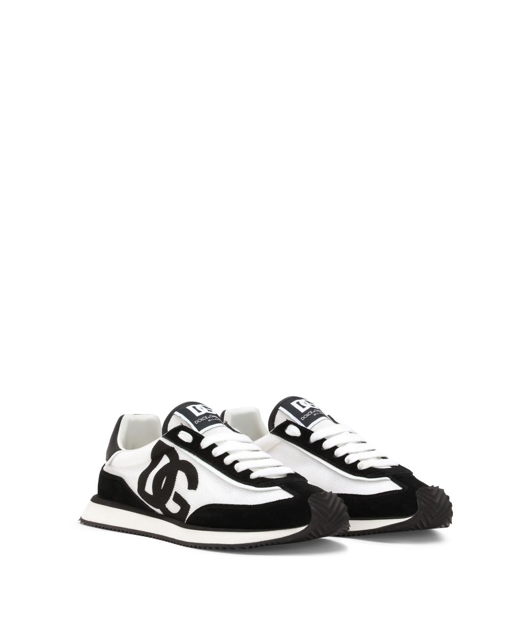 DOLCE&GABBANA Мульти текстильные низкие кроссовки / кеды, фото 2