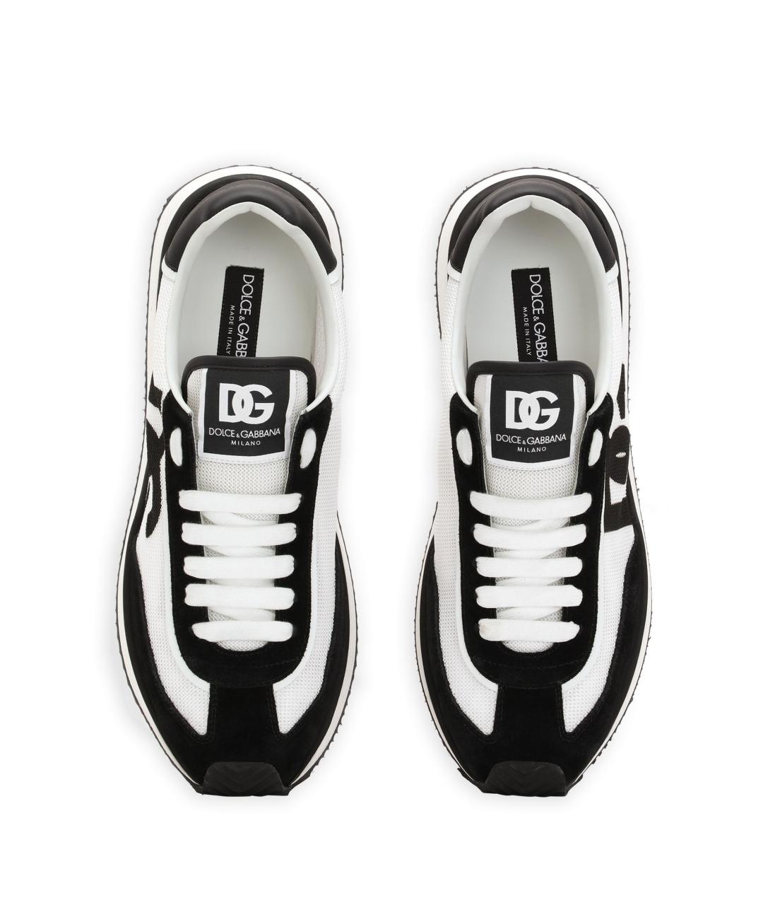 DOLCE&GABBANA Мульти текстильные низкие кроссовки / кеды, фото 4