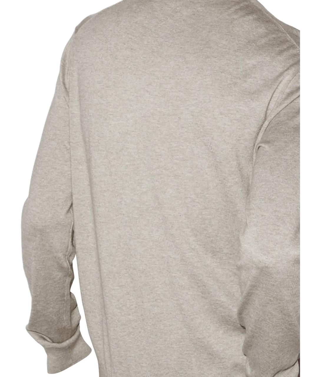 POLO RALPH LAUREN Серый хлопковый джемпер / свитер, фото 3