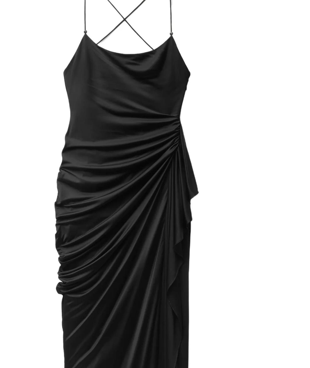 VERSACE Черное вискозное вечернее платье, фото 2