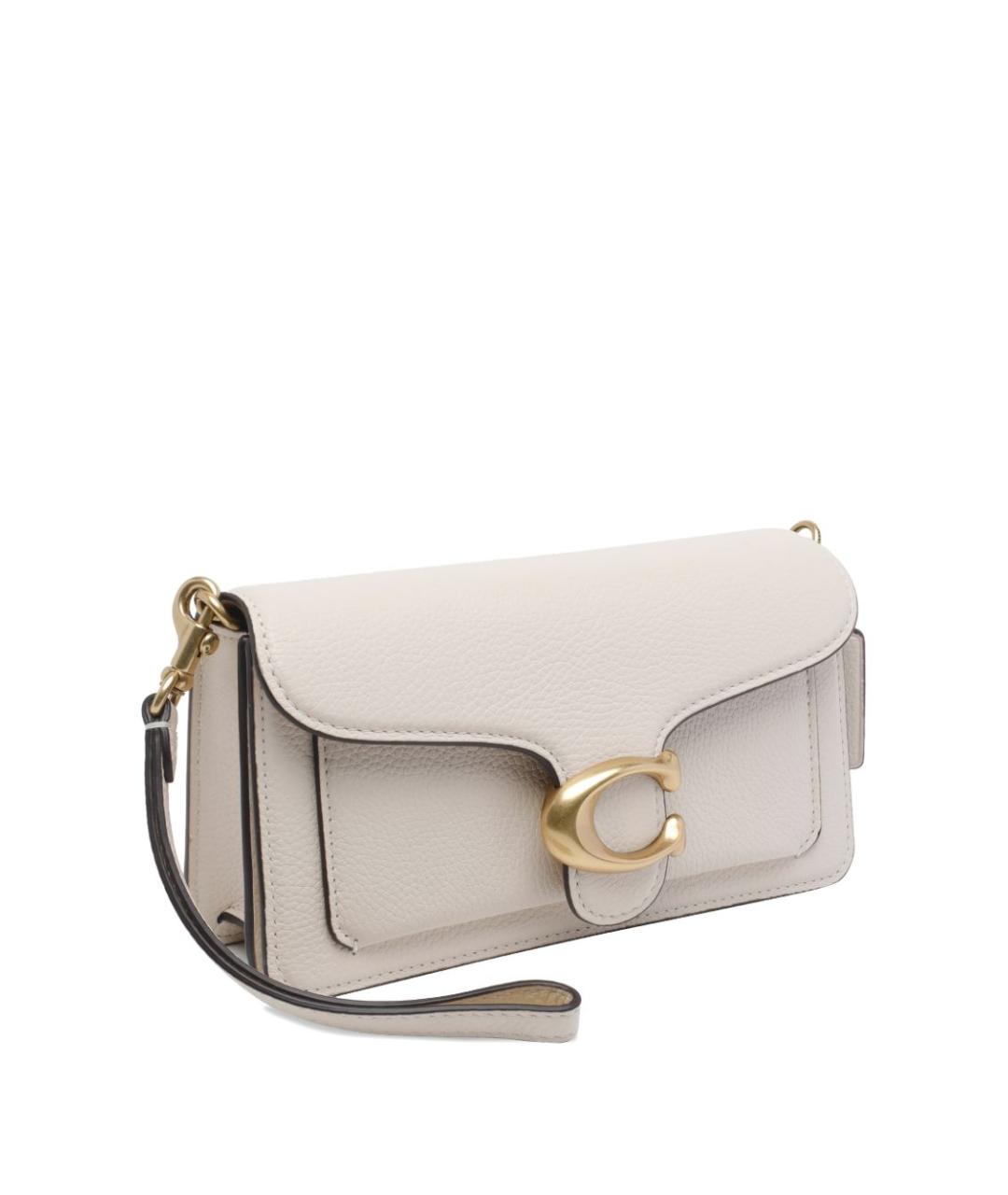 COACH Белая кожаная сумка через плечо, фото 2