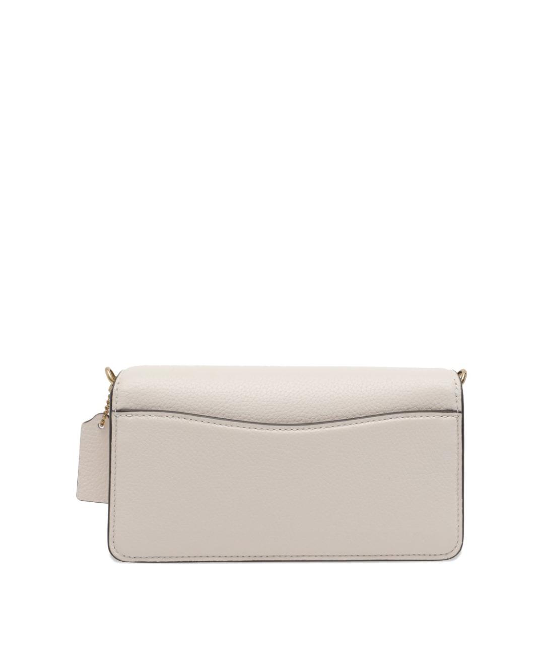 COACH Белая кожаная сумка через плечо, фото 3