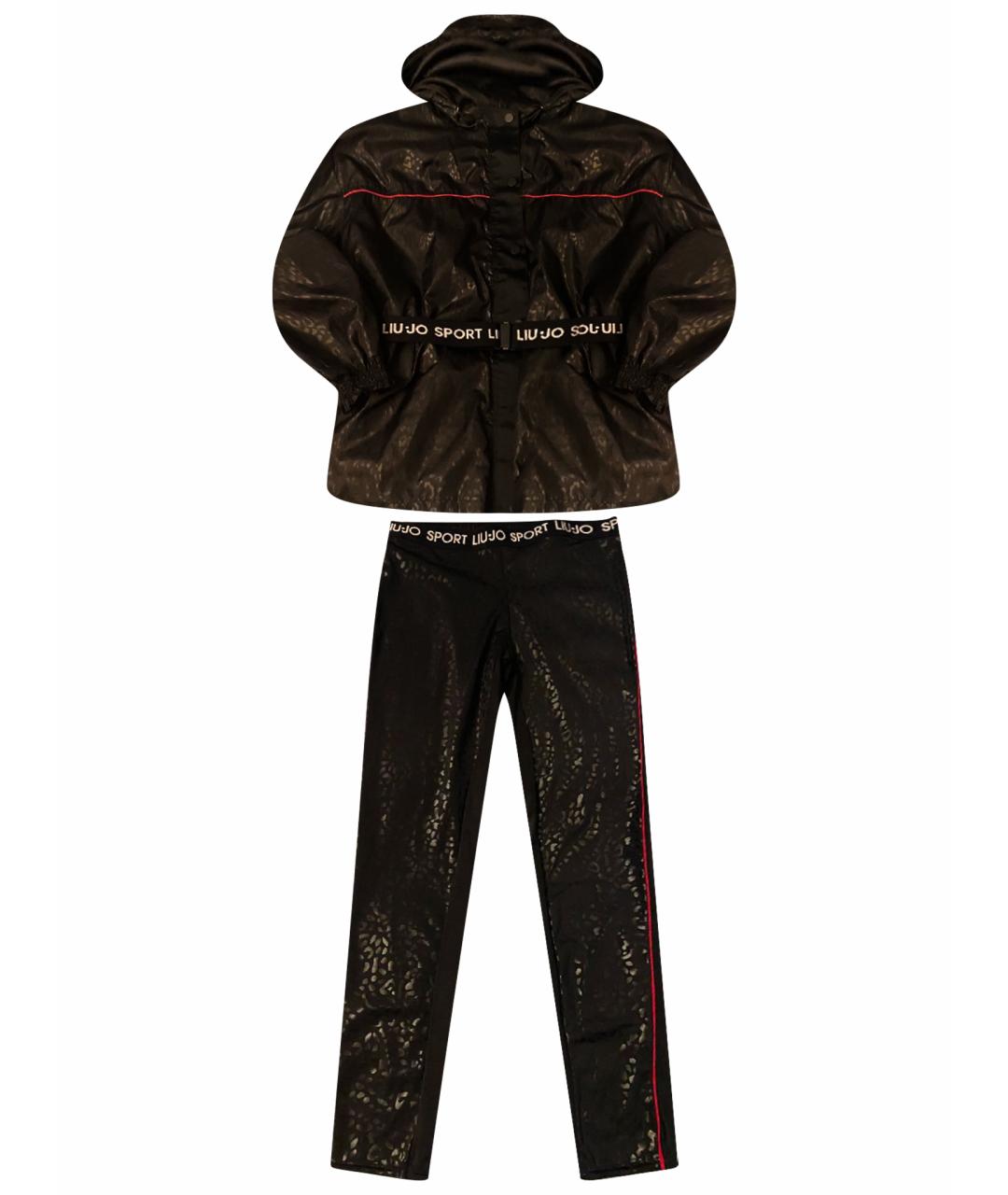 LIU JO Черная полиэстеровая спортивная куртка, фото 1