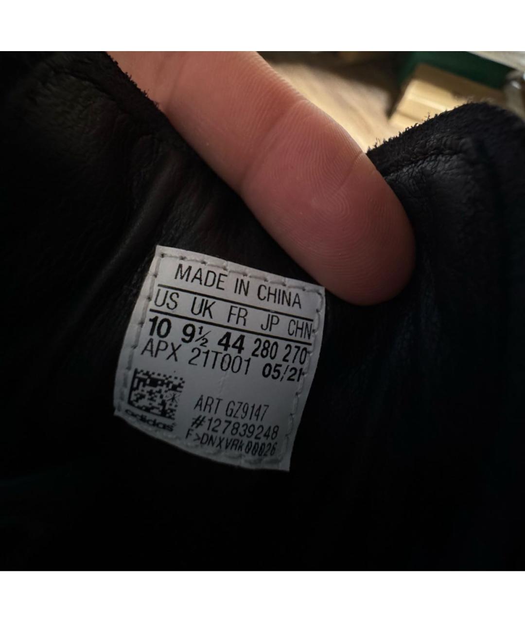 Y-3 Черные кожаные низкие кроссовки / кеды, фото 7